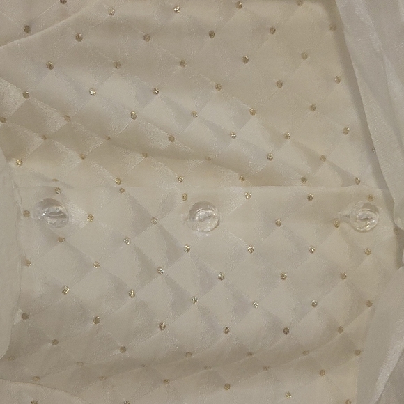 Beautiful cream-colored, formal, sleeveless dress - Picture 6 of 6